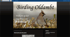 Desktop Screenshot of birdingoldambt.blogspot.com