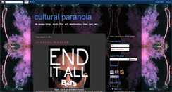 Desktop Screenshot of culturalparanoia.blogspot.com