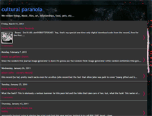 Tablet Screenshot of culturalparanoia.blogspot.com