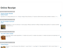 Tablet Screenshot of online-indian-receipe.blogspot.com