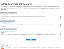 Tablet Screenshot of lupusawarenessandresearch.blogspot.com
