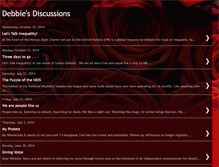 Tablet Screenshot of debbiediscussions.blogspot.com