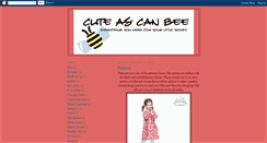 Desktop Screenshot of cuteascanbeeclothes.blogspot.com