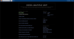 Desktop Screenshot of dieselmultipleunit.blogspot.com