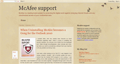 Desktop Screenshot of mcafee-support.blogspot.com