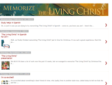 Tablet Screenshot of memorizethelivingchrist.blogspot.com