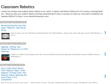 Tablet Screenshot of classroomrobotics.blogspot.com