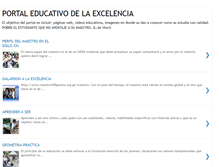 Tablet Screenshot of portaleducativodelaexcelencia.blogspot.com
