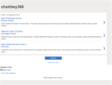 Tablet Screenshot of choirboy360.blogspot.com
