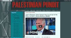 Desktop Screenshot of palestinianpundit.blogspot.com