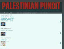 Tablet Screenshot of palestinianpundit.blogspot.com