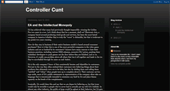 Desktop Screenshot of controllercunt.blogspot.com