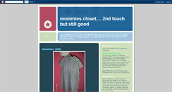 Desktop Screenshot of mommiescloset.blogspot.com