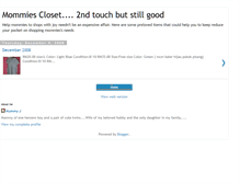 Tablet Screenshot of mommiescloset.blogspot.com