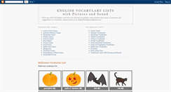 Desktop Screenshot of englishvocabularylists.blogspot.com