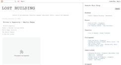 Desktop Screenshot of lostbuilding.blogspot.com