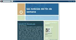 Desktop Screenshot of lasnoticiasdelfindesemana.blogspot.com