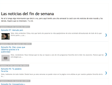 Tablet Screenshot of lasnoticiasdelfindesemana.blogspot.com