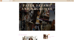 Desktop Screenshot of paperdreamsandmagazines.blogspot.com