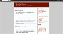 Desktop Screenshot of crushingdissent.blogspot.com