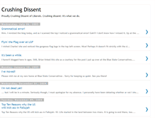 Tablet Screenshot of crushingdissent.blogspot.com