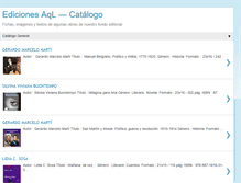 Tablet Screenshot of edicionesaqlcatalogo.blogspot.com