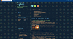 Desktop Screenshot of geografiaargentina2007.blogspot.com
