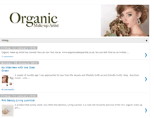 Tablet Screenshot of organicmakeupartist.blogspot.com