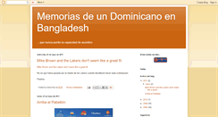 Desktop Screenshot of dominicanoenbangladesh.blogspot.com