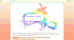 Desktop Screenshot of escolhooamor.blogspot.com
