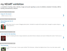 Tablet Screenshot of mynexart.blogspot.com