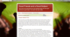Desktop Screenshot of goodfriendsandagoodbullpen.blogspot.com