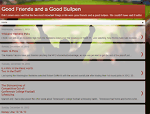 Tablet Screenshot of goodfriendsandagoodbullpen.blogspot.com