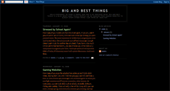 Desktop Screenshot of bigandbestthings.blogspot.com