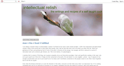 Desktop Screenshot of intellectualrelish.blogspot.com