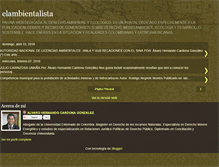 Tablet Screenshot of elambientalista.blogspot.com