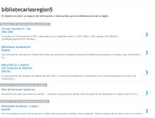 Tablet Screenshot of bibliotecariosregion5.blogspot.com