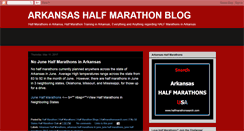 Desktop Screenshot of halfmarathonsarkansas.blogspot.com