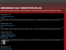 Tablet Screenshot of halfmarathonsarkansas.blogspot.com