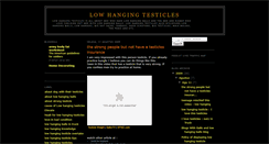 Desktop Screenshot of low-hanging-testicles.blogspot.com