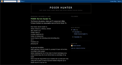 Desktop Screenshot of poserhunter.blogspot.com