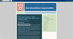 Desktop Screenshot of jhcseducationalopportunities.blogspot.com