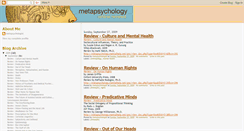 Desktop Screenshot of metapsychology-online.blogspot.com