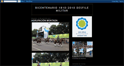 Desktop Screenshot of bicentenario1810-2010desfilemilitar.blogspot.com