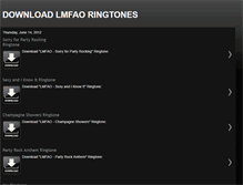 Tablet Screenshot of download-lmfao-ringtones.blogspot.com