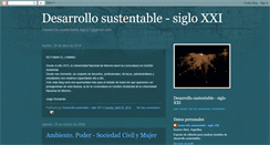 Desktop Screenshot of desarrollosustentable-sigloxxi.blogspot.com