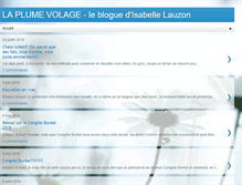 Tablet Screenshot of laplumevolage.blogspot.com