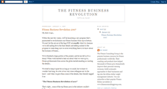 Desktop Screenshot of fitnessbusinessrevolution.blogspot.com