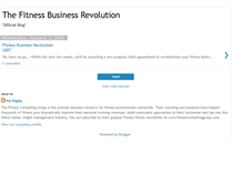 Tablet Screenshot of fitnessbusinessrevolution.blogspot.com