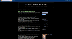 Desktop Screenshot of illinoisstatebowling.blogspot.com